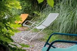 Chaise Longue Pliable Bahama Metal Metal & Tissu - Emu