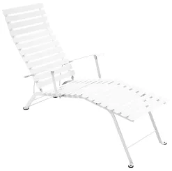 Chaise Longue Pliable Inclinable Bistro Metalmetal/ Accoudoirs - Fermob