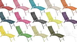 Chaise Longue Pliable Inclinable Bistro Metalmetal/ Accoudoirs - Fermob