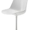 Chaise Pivotante Flow Plastique Blanc / Pied Central - Mdf Italia