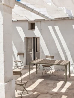 Chaise Pliante Laren Bois Naturel / Teck Patine - Ethimo