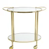 Chariot Gold Verre Or Transparent Metal - Bloomingville