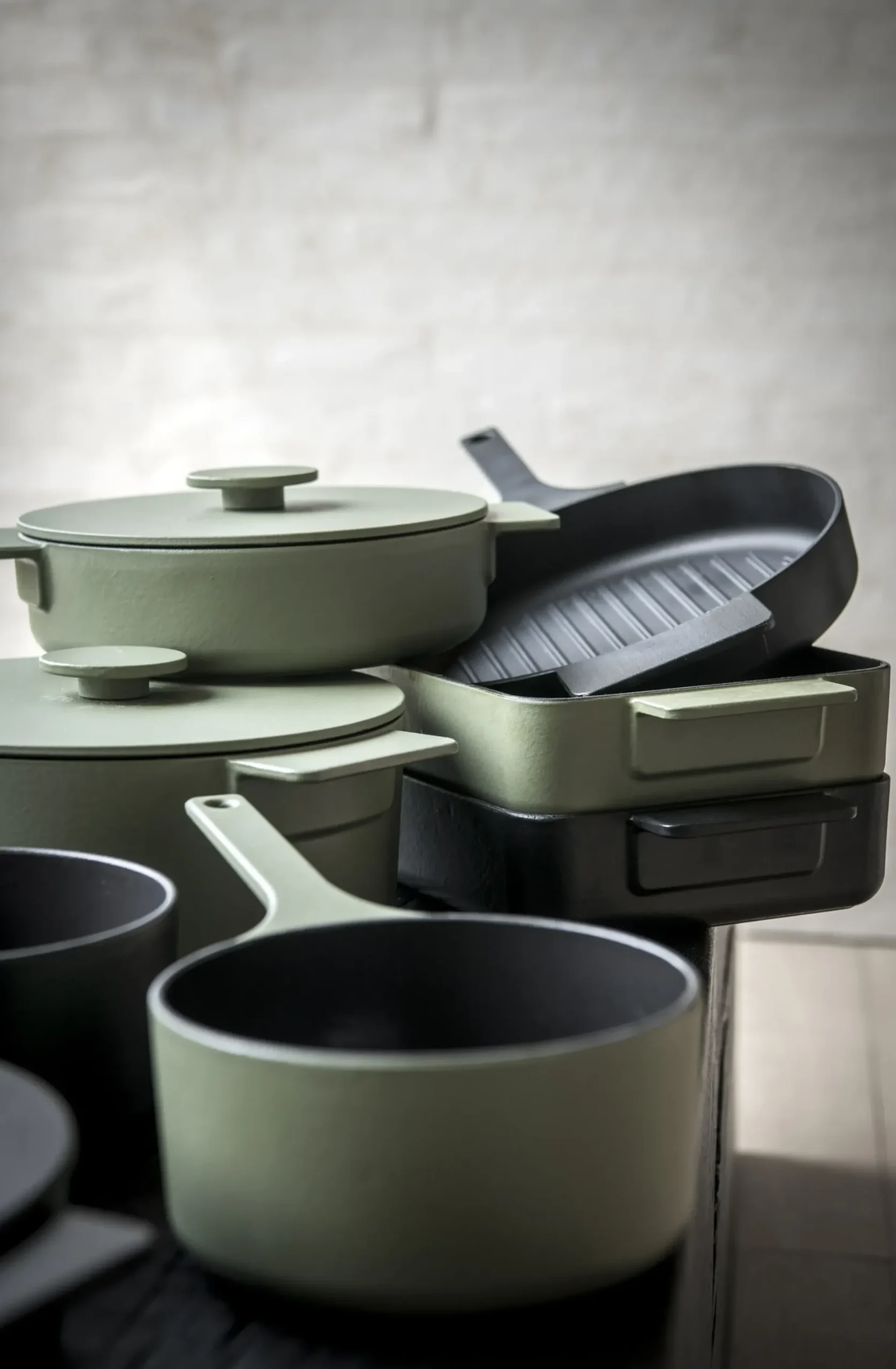 Cocotte Surface Metal Vert / O 23 Cm - Tous Feux Dont Induction - Serax