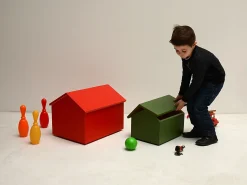 Coffre Maison Bois/ Small - L 35 Cm - Compagnie