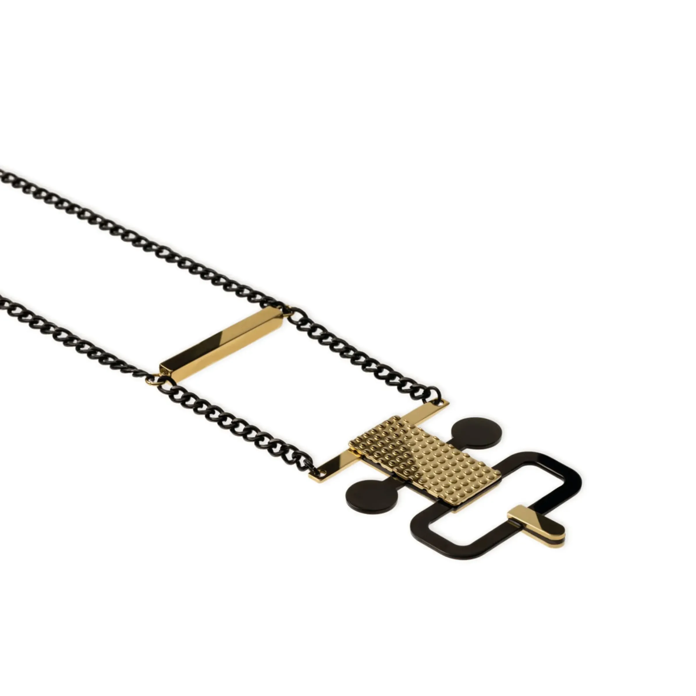 Collier Venusia - Edone Noir Or Metal - Alessi