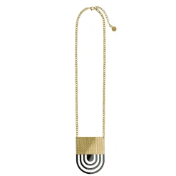 Collier Venusia - Fresia Noir Or Metal - Alessi