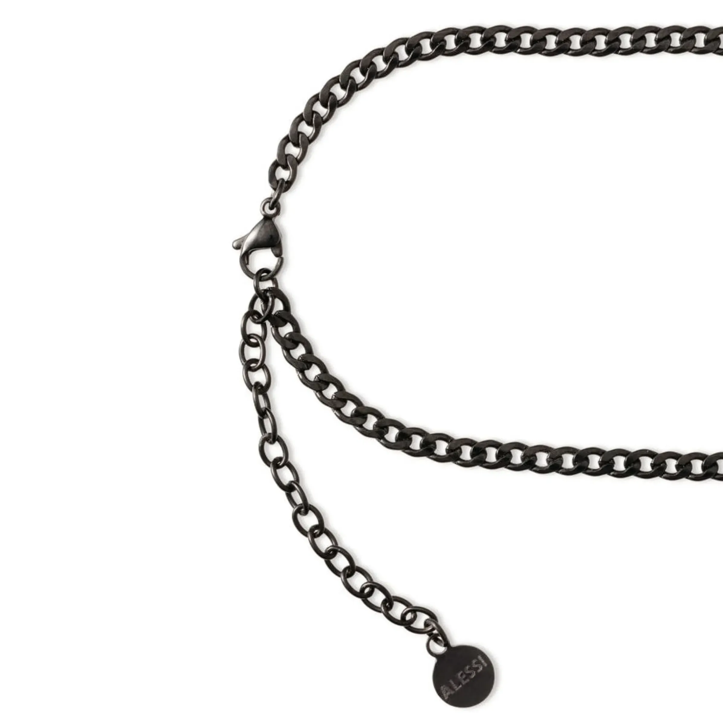 Collier Venusia - Lorica Noir Or Metal / Edition Limitee Numerotee - Alessi