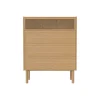 Commode Cana Fibre Vegetale Bois Naturel / L 90 X H 113 Cm - Cannage Rotin - Bolia