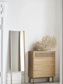 Commode Cana Fibre Vegetale Bois Naturel / L 90 X H 113 Cm - Cannage Rotin - Bolia