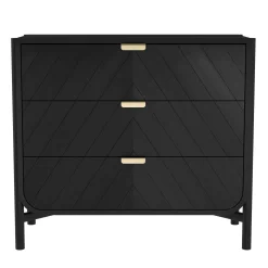 Commode Marius Bois Noir / L 100 X H 90 Cm - Harto
