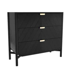 Commode Marius Bois Noir / L 100 X  H 90 Cm - Harto