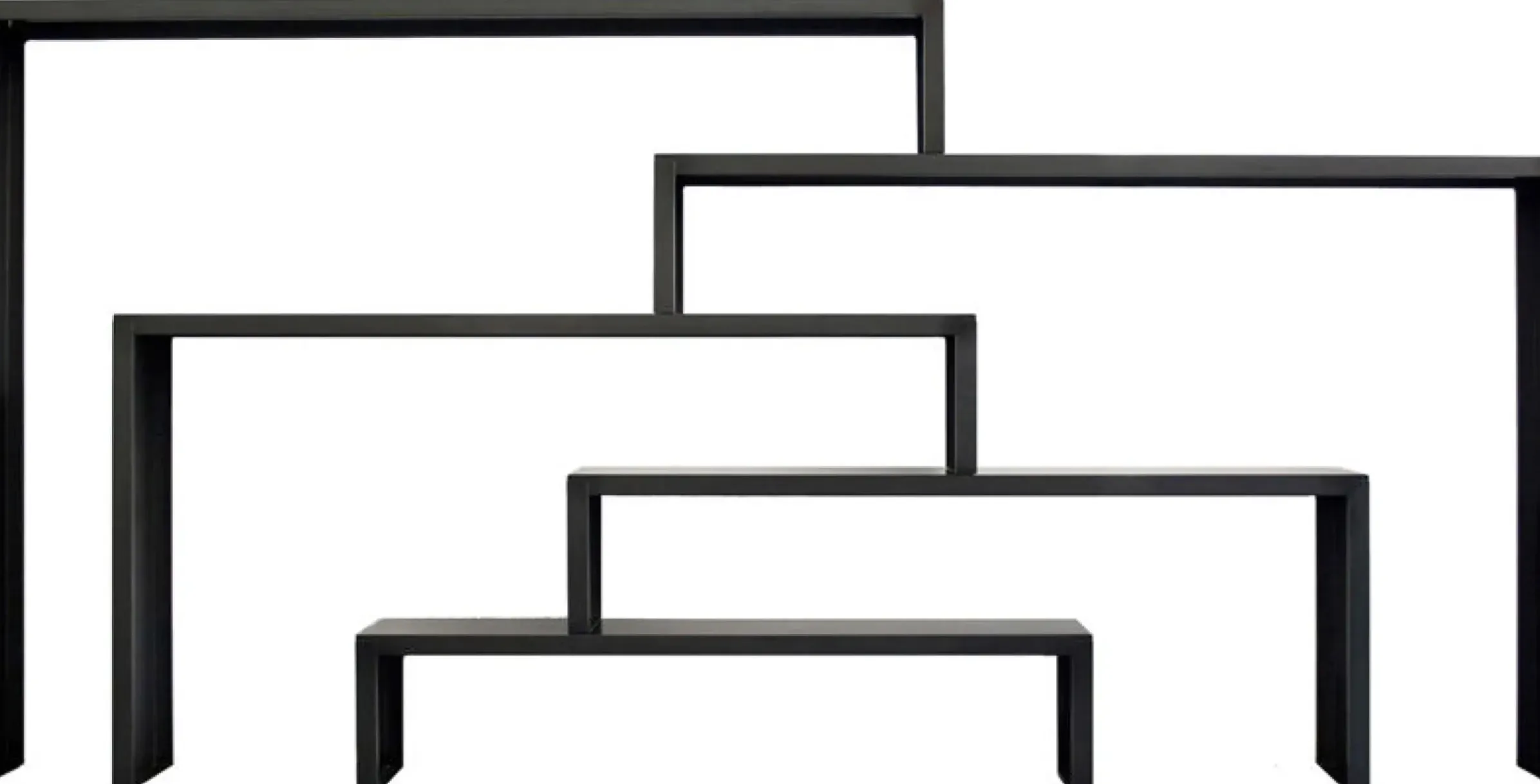 Console Babilonia Xl Metal Noir /Set De 5 - Zeus