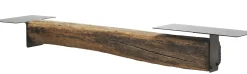 Console Basse Beam Noir Bois Naturel / L 220 Cm - Mogg