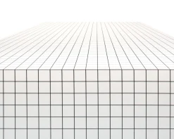 Console Basse Quaderna Plastique Blanc / L 150 X H 39 Cm - Superstudio, 1972 - Zanotta