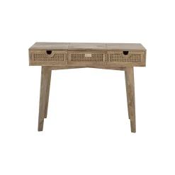 Console Perth Bois Naturel / Miroir Rabattable - L 102 X P 45 X H 76 Cm - Bloomingville