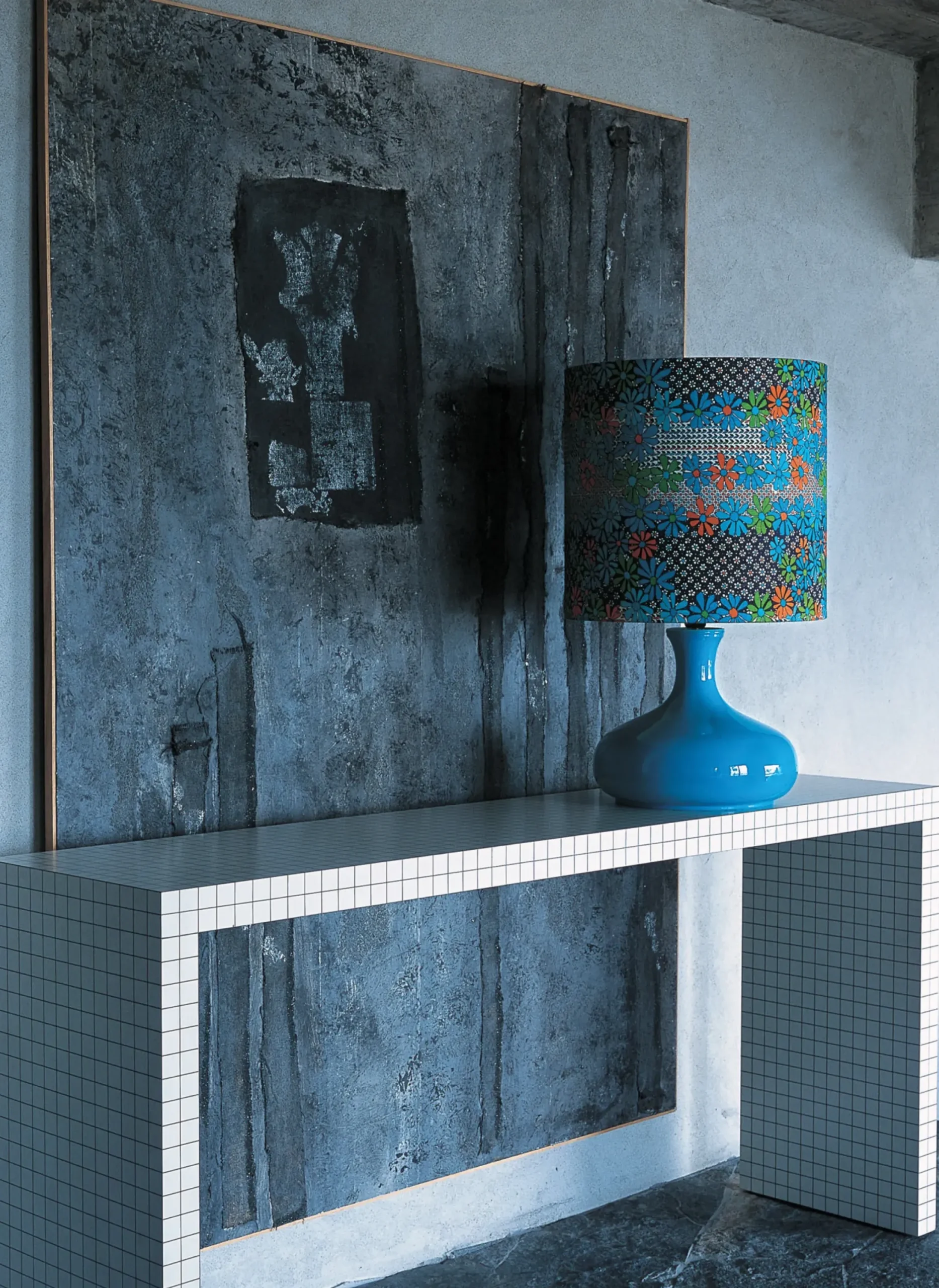 Console Quaderna Plastique Blanc / L 180 X H 84 Cm - Superstudio, 1972 - Zanotta
