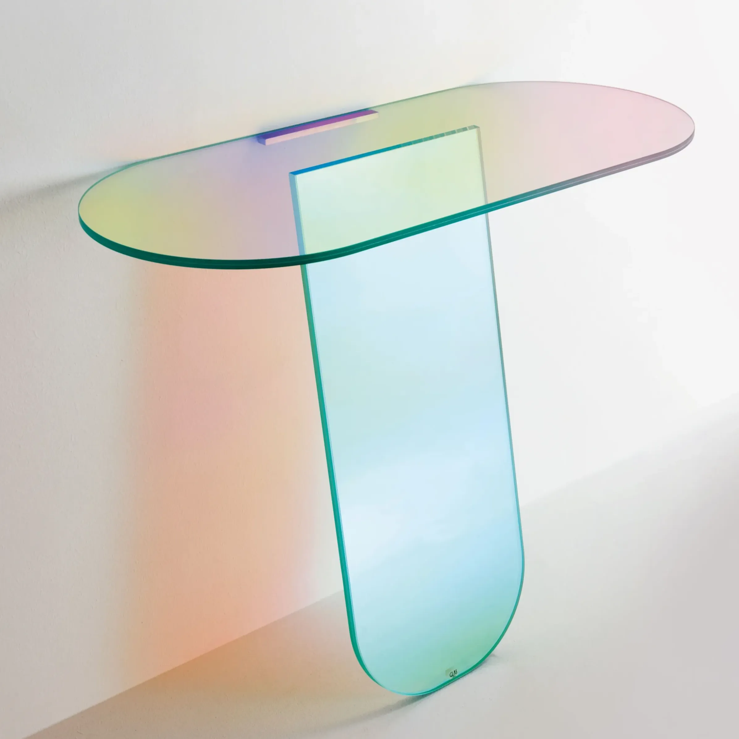 Console Shimmer Verre/ Verre - L 100 X H 84,5 Cm - Glas Italia