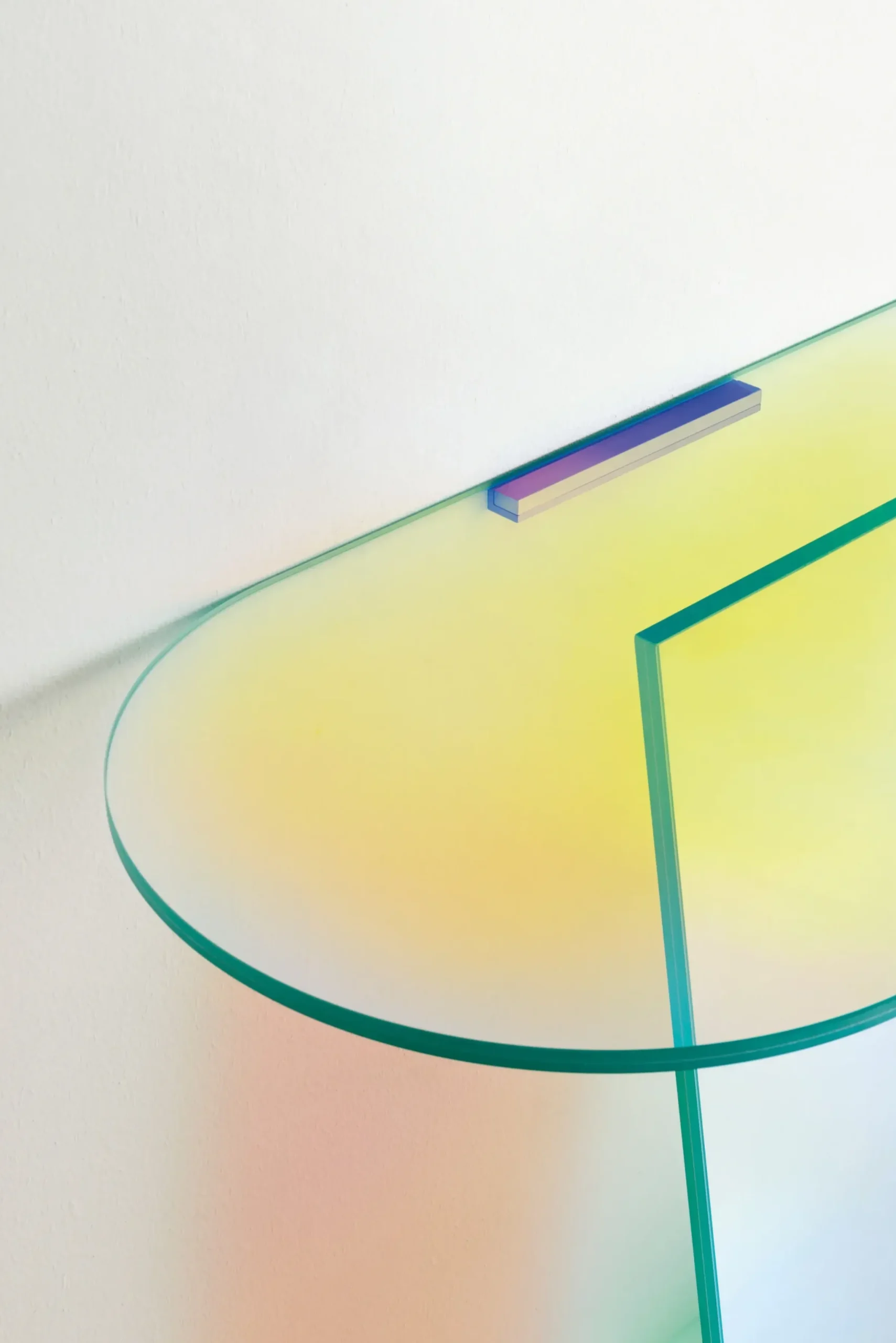 Console Shimmer Verre/ Verre - L 100 X H 84,5 Cm - Glas Italia