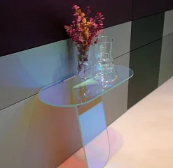 Console Shimmer Verre/ Verre - L 100 X H 84,5 Cm - Glas Italia