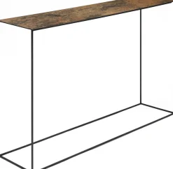 Console Slim Irony Art Cuivre Metal / L 124 Cm - Zeus