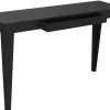 Console Zef Metal/ Avec Tiroir - 120 X 35 Cm - Matiere Grise