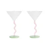Coupe A Champagne Bold Verre Multicolore / Set De 2 - 15 Cl - & Klevering