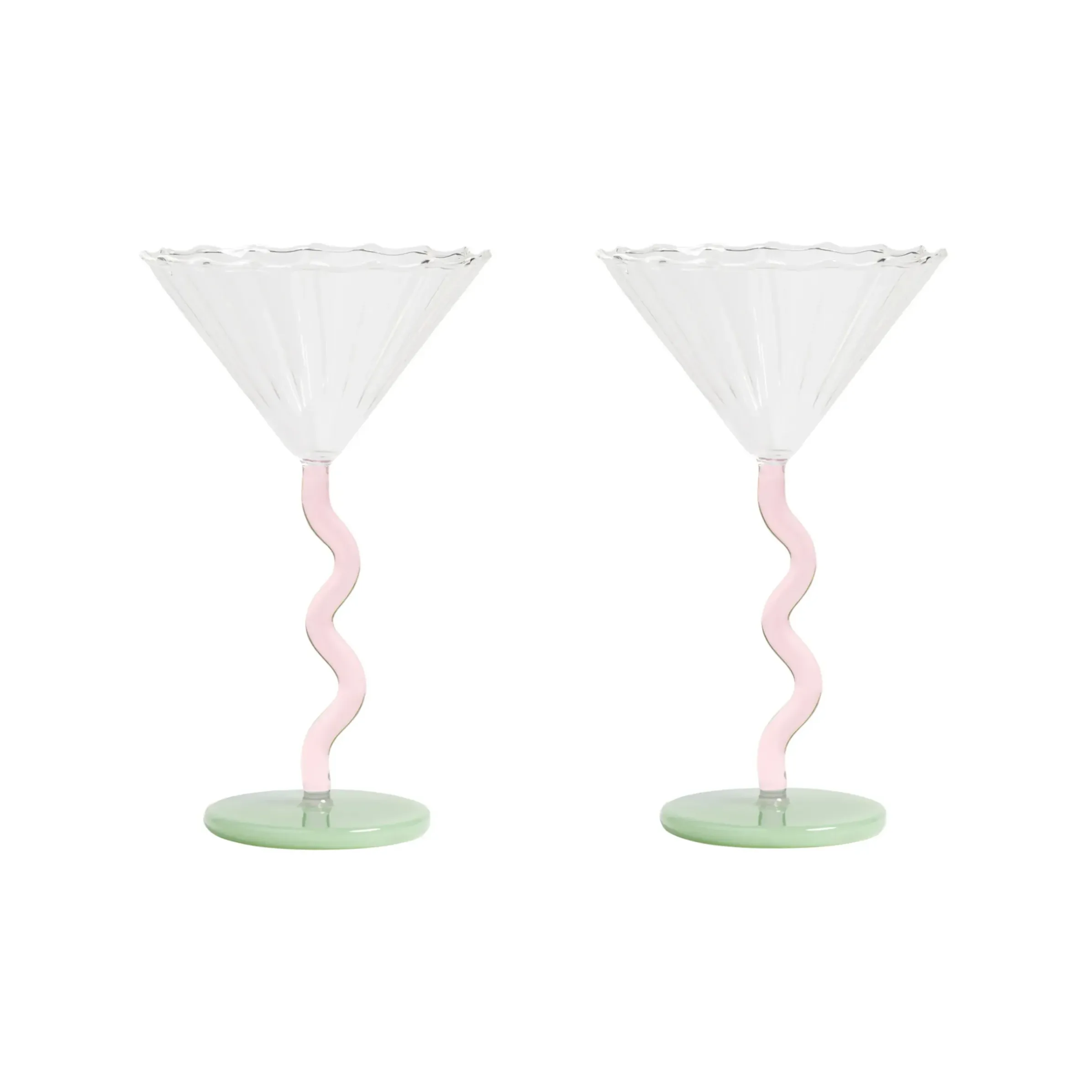 Coupe A Champagne Bold Verre Multicolore / Set De 2 - 15 Cl - & Klevering