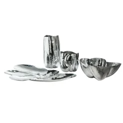 Coupe Cloud Argent Metal / O 43 X H 19 Cm - Fait Main - Tom Dixon
