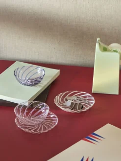 Coupelle Spin Verre Blanc Transparent / Set De 2 - Verre - Hay