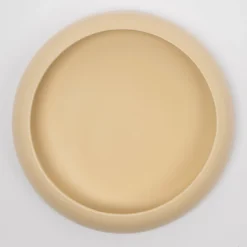 Coupe Omar 02 Ceramique Jaune / Plat - Large / O 30,8 X H 6,3 Cm - Fait Main - Raawii