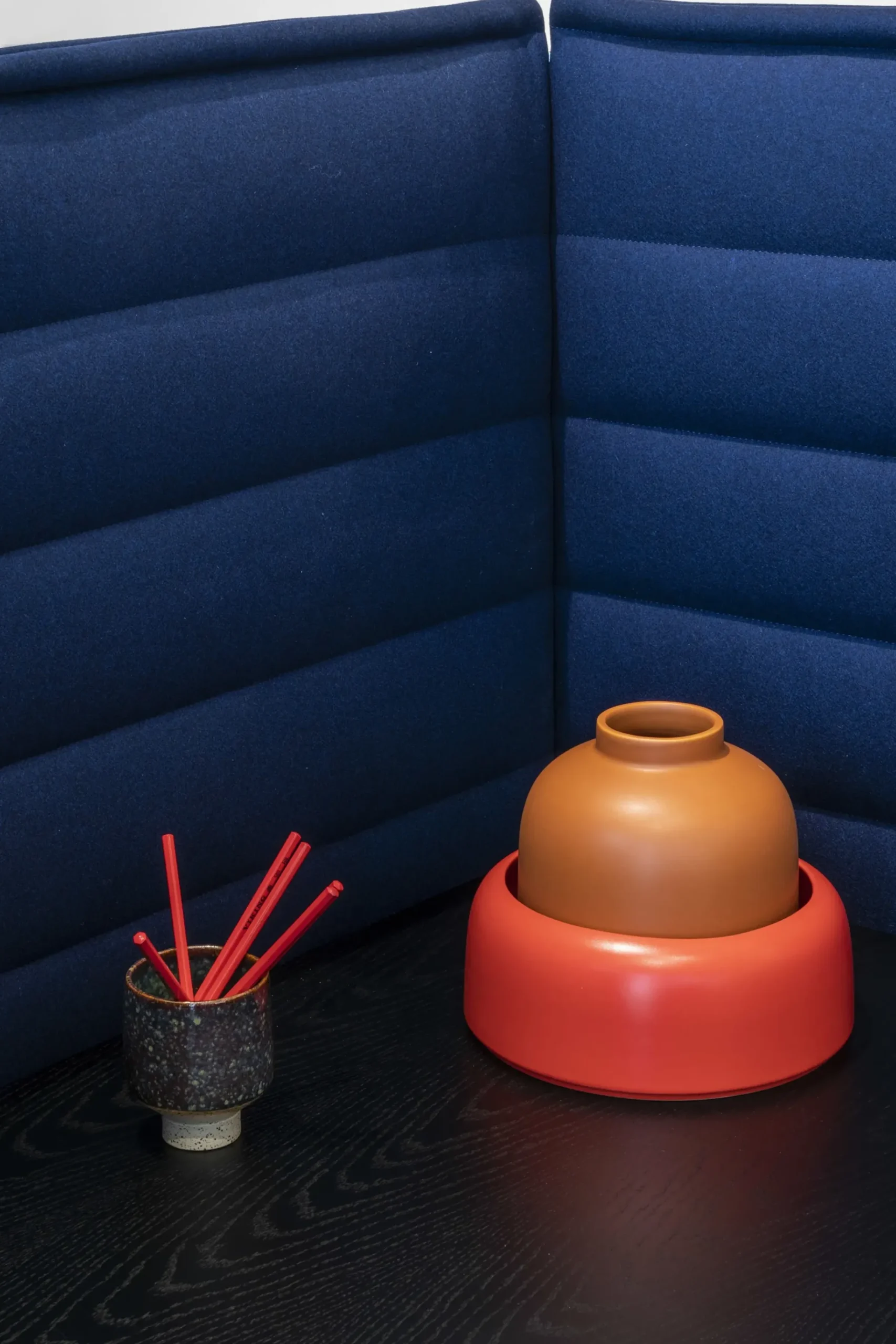 Coupe Omar 01 Ceramique Rose Orange / Small - O 23,5 X H 9,5 Cm / Fait Main - Raawii