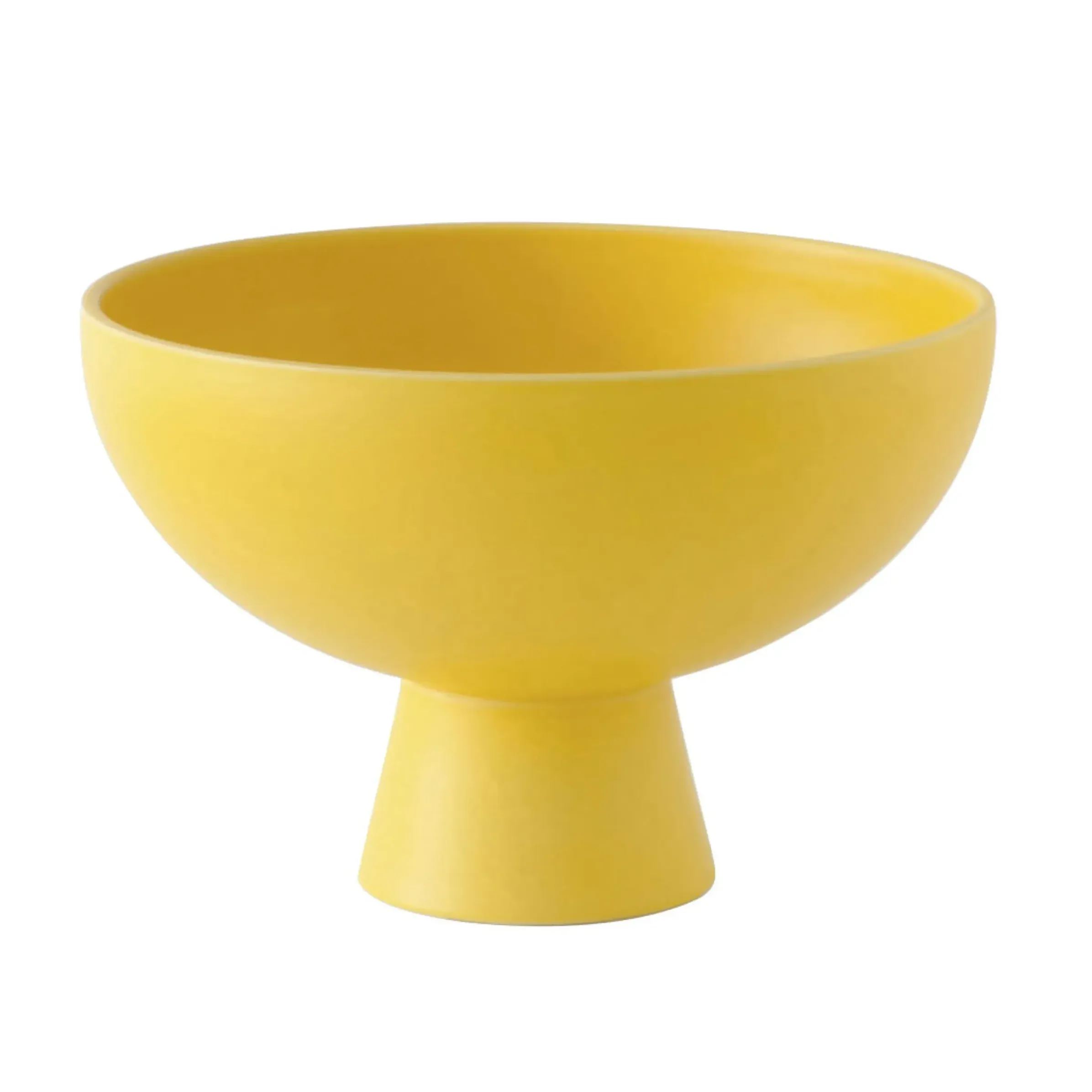 Coupe Strom Large Ceramique Jaune / O 22 Cm - Ceramique / Fait Main - Raawii
