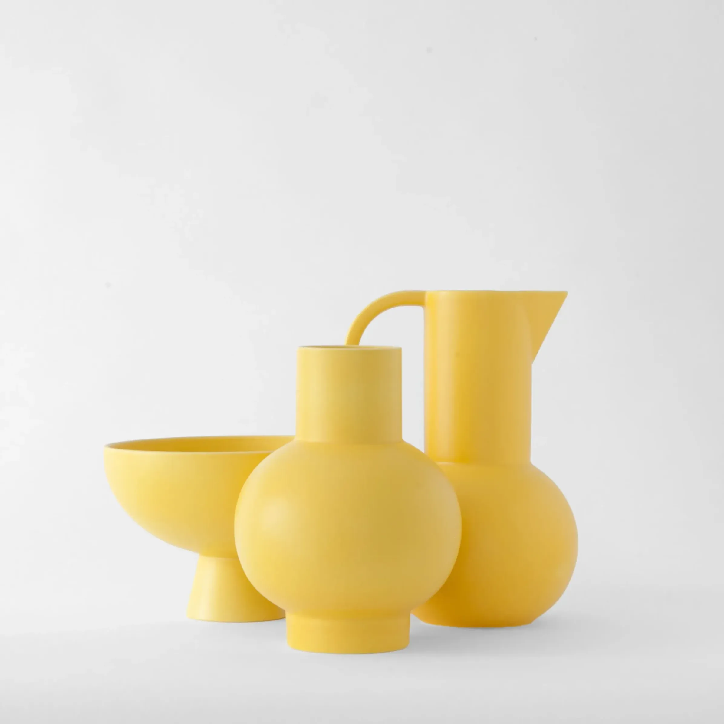 Coupe Strom Large Ceramique Jaune / O 22 Cm - Ceramique / Fait Main - Raawii
