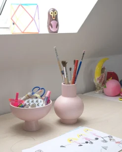 Coupe Strom Large Ceramique Rose / O 22 Cm - Ceramique / Fait Main - Raawii