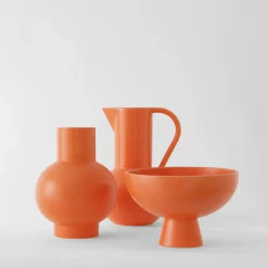 Coupe Strom Medium Ceramique Orange / O 19 Cm - Ceramique / Fait Main - Raawii