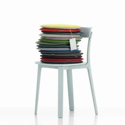 Coussin D'Assise Seat Dots Tissu Rouge / O 38 Cm - Reversible - Vitra