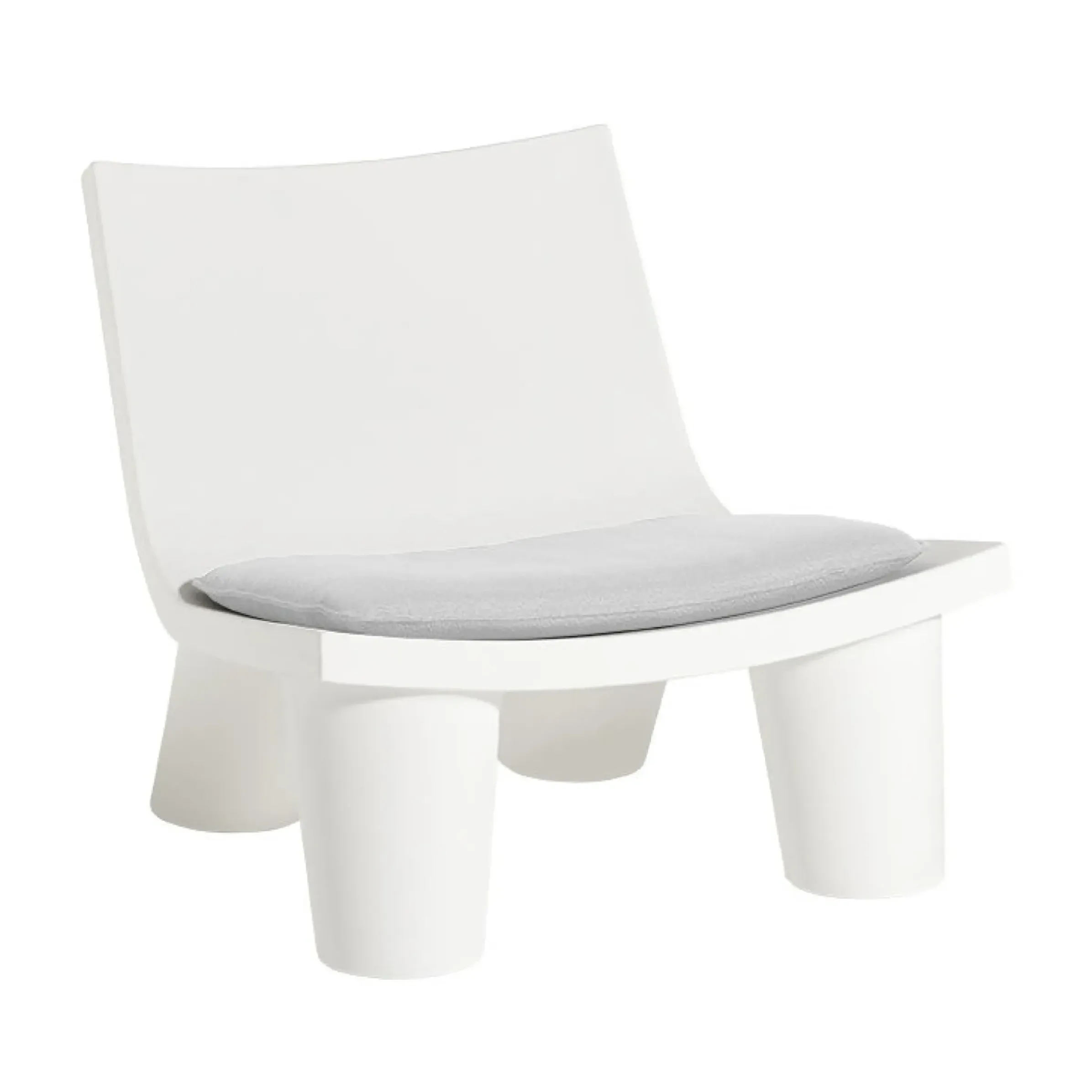 Coussin D'Assise Tissu Blanc / Pour Fauteuil Bas Low Lita - Slide