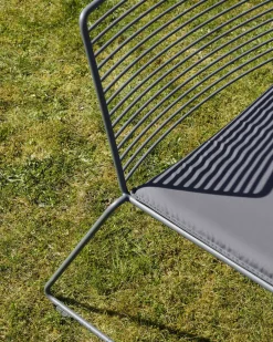 Coussin D'Assise  Tissu Gris / Pour Fauteuil Bas Hee - Hay