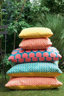Coussin D'extérieur Envie D'Ailleurs - Pasteques Tissu Bleu / 44 X 30 Cm - Fermob
