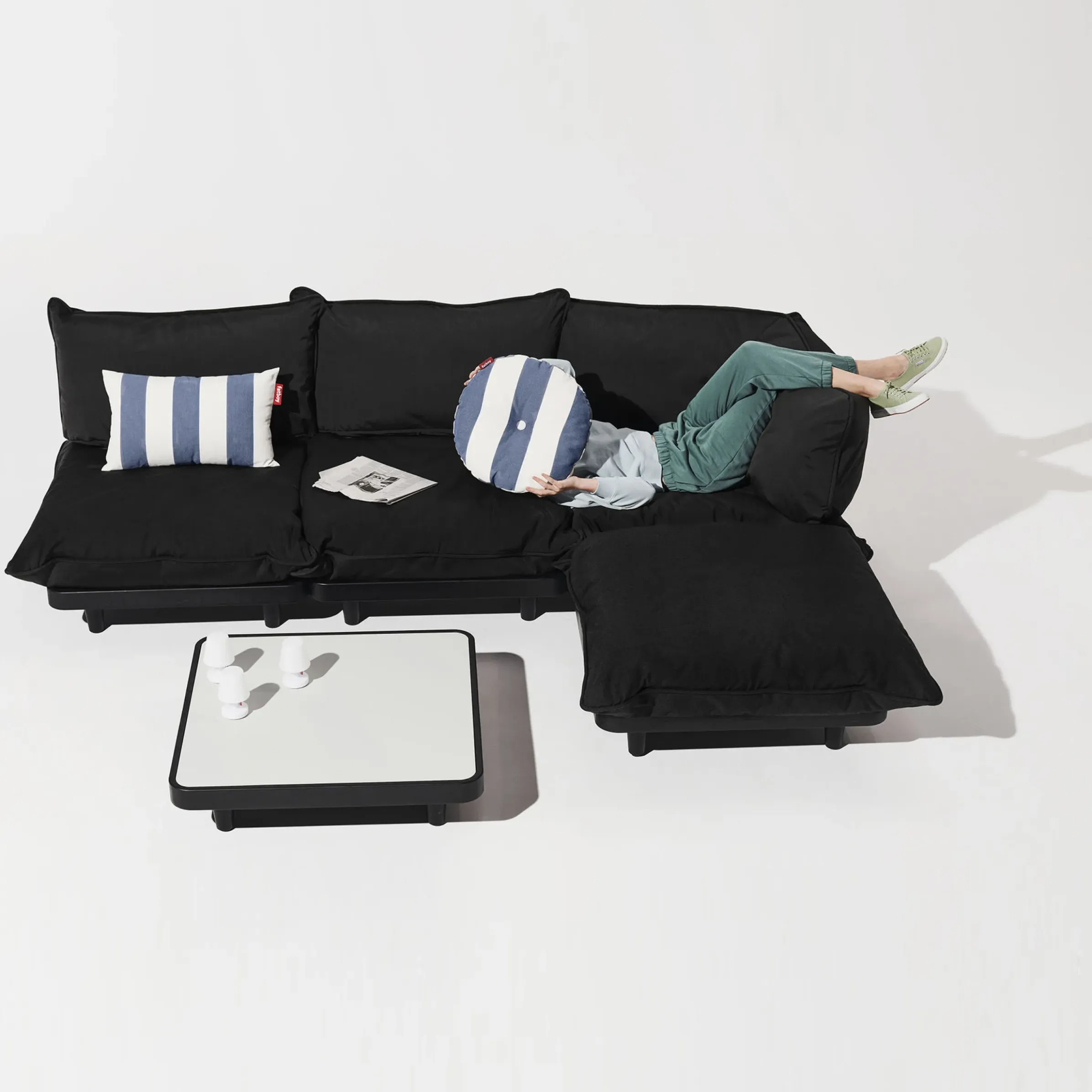Coussin D'extérieur King Outdoor Tissu Rose / Tissu Olefin - 66 X 40 Cm - Fatboy