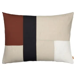 Coussin Part Large Tissu / 80 X 60 Cm - Lin & Coton Organique - Ferm Living