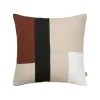 Coussin Part Tissu / 50 X 50 Cm - Lin & Coton Organique - Ferm Living