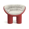 Coussin  Tissu Blanc Beige Indoor / Pour Fauteuil Roly Poly - Driade