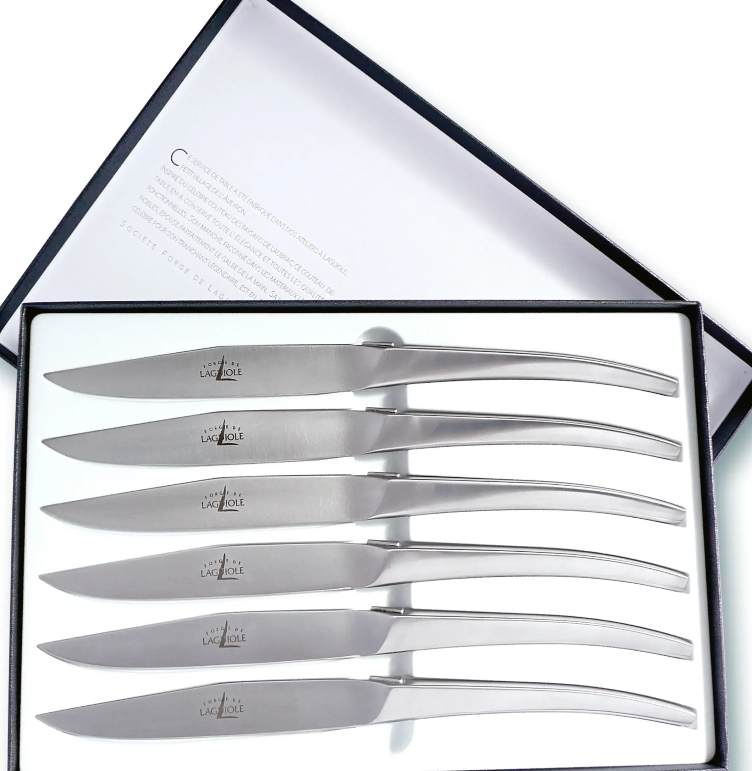 Couteau De Table Skel Metal / Lot De 6 - Forge De Laguiole