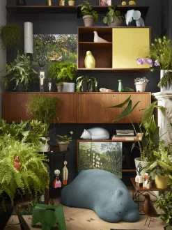 Décoration Eames Elephant Plastique Vert / Small (1945) - L 39 Cm / Polypropylene - Vitra