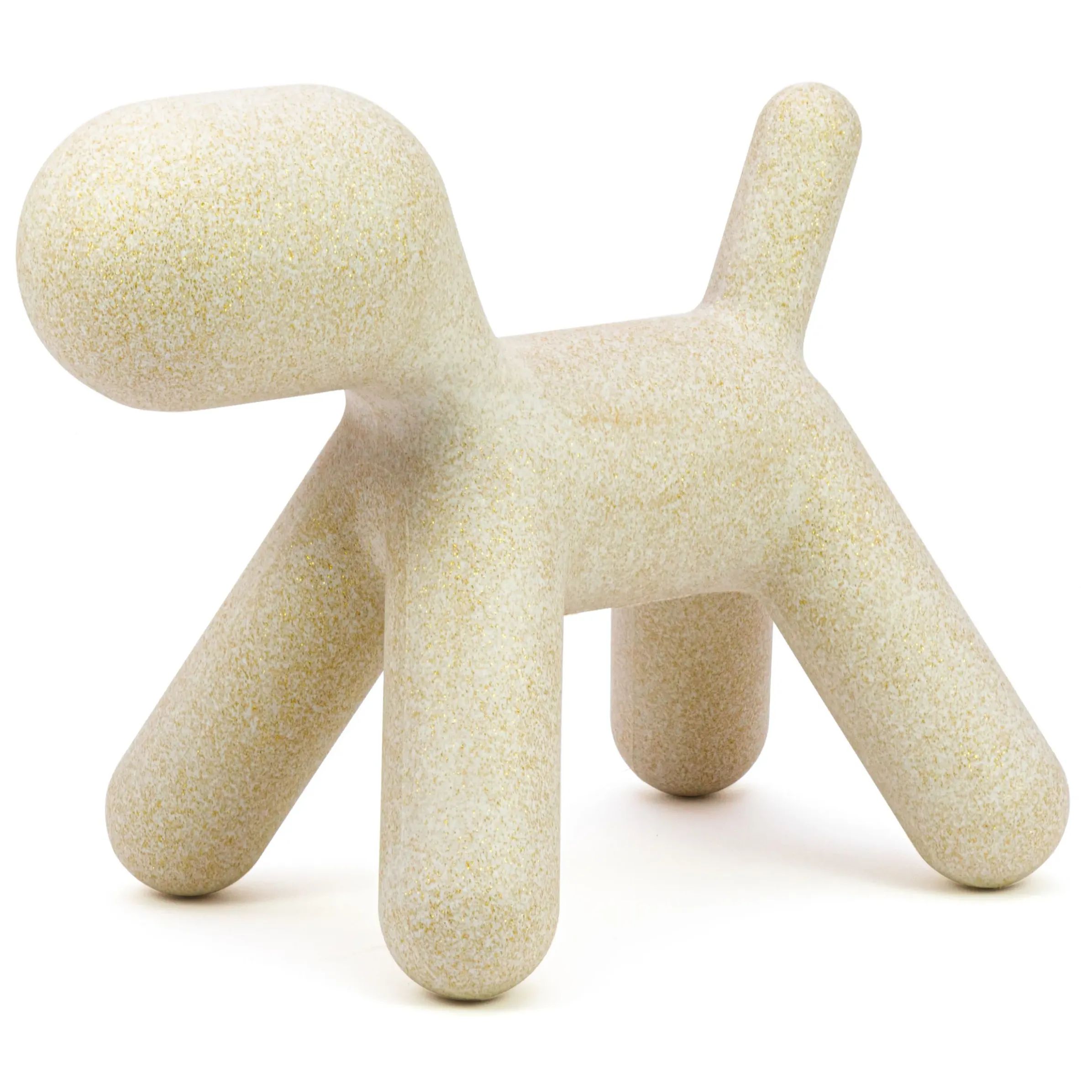Décoration Puppy Large Plastique Blanc / L 69 Cm - Paillete : Edition Limitee Noel 2021 - Magis
