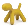 Décoration Puppy Medium Plastique Jaune /  L 56 Cm - Paillete : Edition Limitee Noel 2021 - Magis