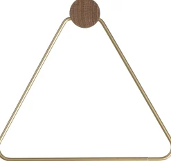 Derouleur De Papier Toilette Brass Bois Or Bois Naturel Metal - Ferm Living