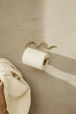 Derouleur De Papier Toilette Curvature Or Metal / - Ferm Living