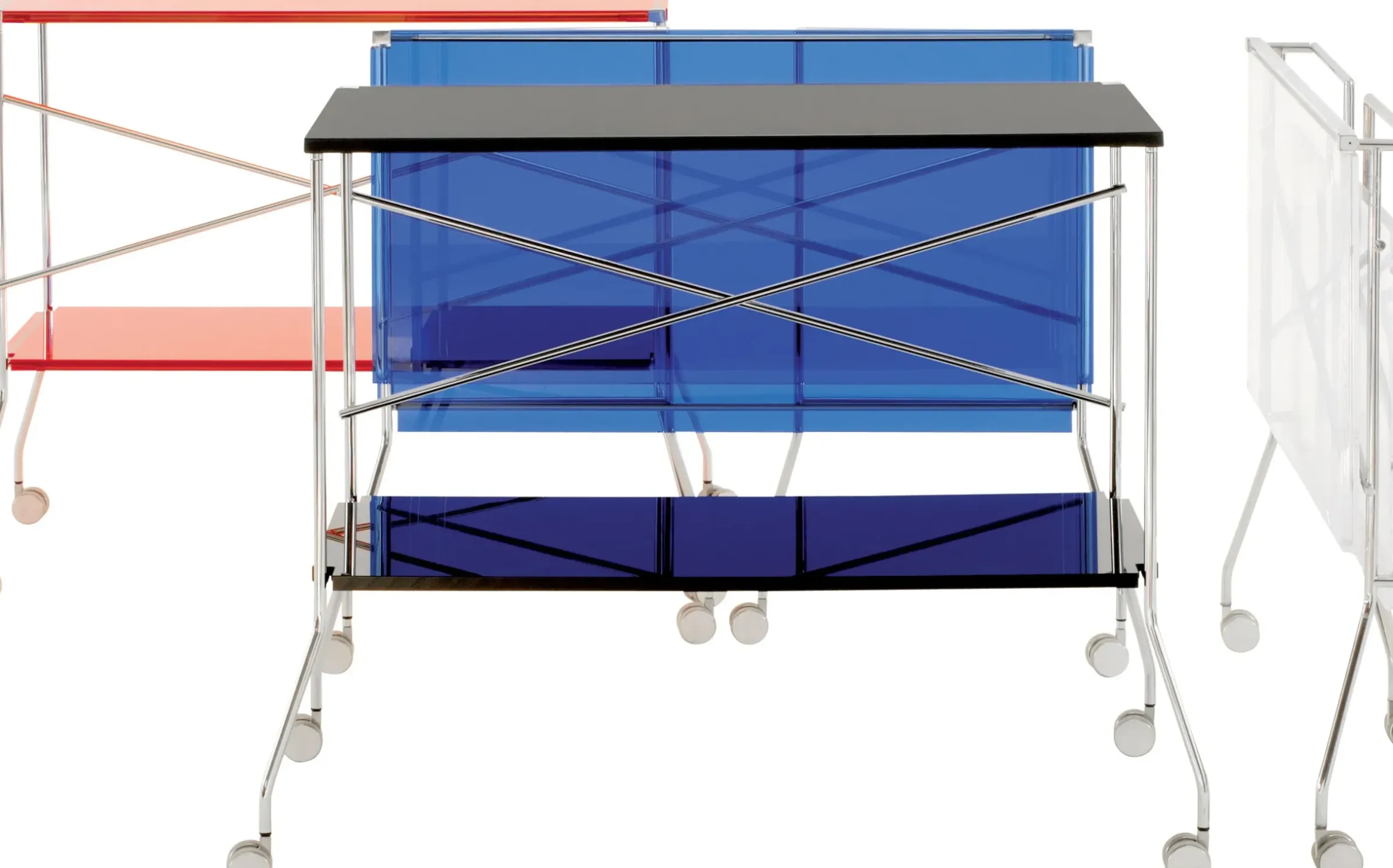 Desserte Flip Plastique Transparent - Kartell